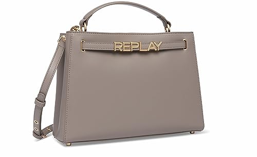 Replay Damen Handtasche mit Schulterriemen, Iron Black 030 (Grau), Onesize von Replay