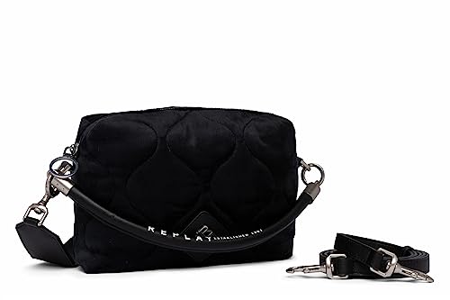 Replay Damen Handtasche Klein, Schwarz (Black 098), Onesize von Replay