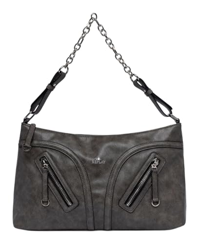 Replay Damen Handtasche Klein, Schwarz (Washed Black 0097), Onesize von Replay
