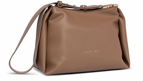 Replay Damen Handtasche Klein aus Kunstleder, Brown Grey 126 (Braun), Onesize von Replay