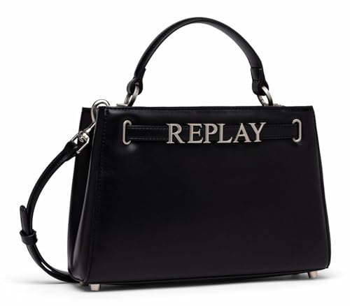 Replay Damen Handtasche Mittelgroß, Schwarz (Black 0098), Onesize von Replay