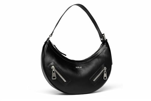 Replay Damen Handtasche Schultertasche, Schwarz (Black 098), Onesize von Replay