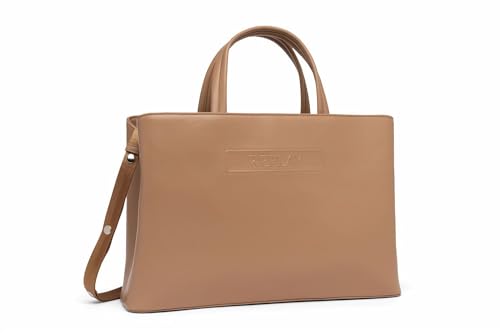 Replay Damen Handtasche aus Kunstleder, Beige (Dirty Pale Beige 074), Onesize von Replay