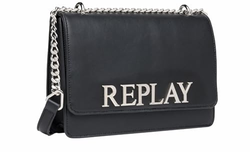 Replay Damen Handtasche aus Kunstleder, Black 098 (Schwarz), Onesize von Replay