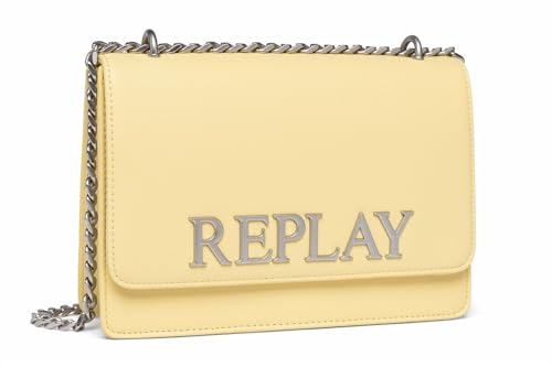 Replay Damen Handtasche aus Kunstleder, Cream Yellow 153 (Gelb), Onesize von Replay