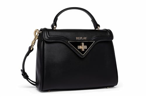 Replay Damen Handtasche aus Kunstleder, Black 098 (Schwarz), Onesize von Replay