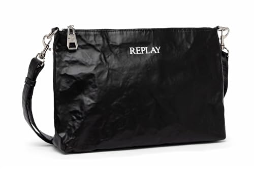 Replay Damen Handtasche aus Kunstleder, Black 098 (Schwarz), Onesize von Replay