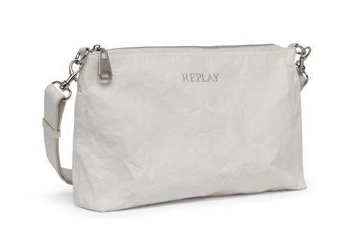 Replay Damen Handtasche aus Kunstleder, Optical White 001 (Weiß), Onesize von Replay