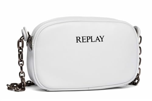 Replay Damen Handtasche aus Kunstleder, Optical White 001 (Weiß), Onesize von Replay