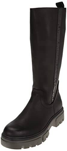 REPLAY Damen Hanna HIGH Kniehohe Stiefel, 1659BLACK MIL GRN, 35 EU von Replay