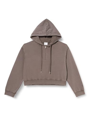 Replay Damen Hoodie mit Reißverschluss Halber Zipper, Anthracite 093 (Grau), M von Replay