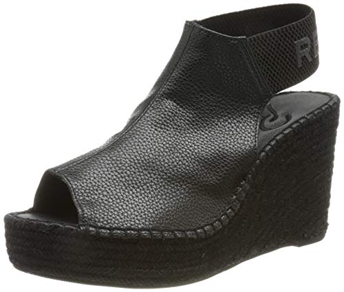 Replay Damen Keilabsatzschuhe Offen, Silber (Platin 045), 40 von Replay