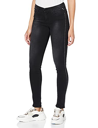 Replay Damen JOI Skinny Jeans, Schwarz (098 Black), 26W / 30L von Replay