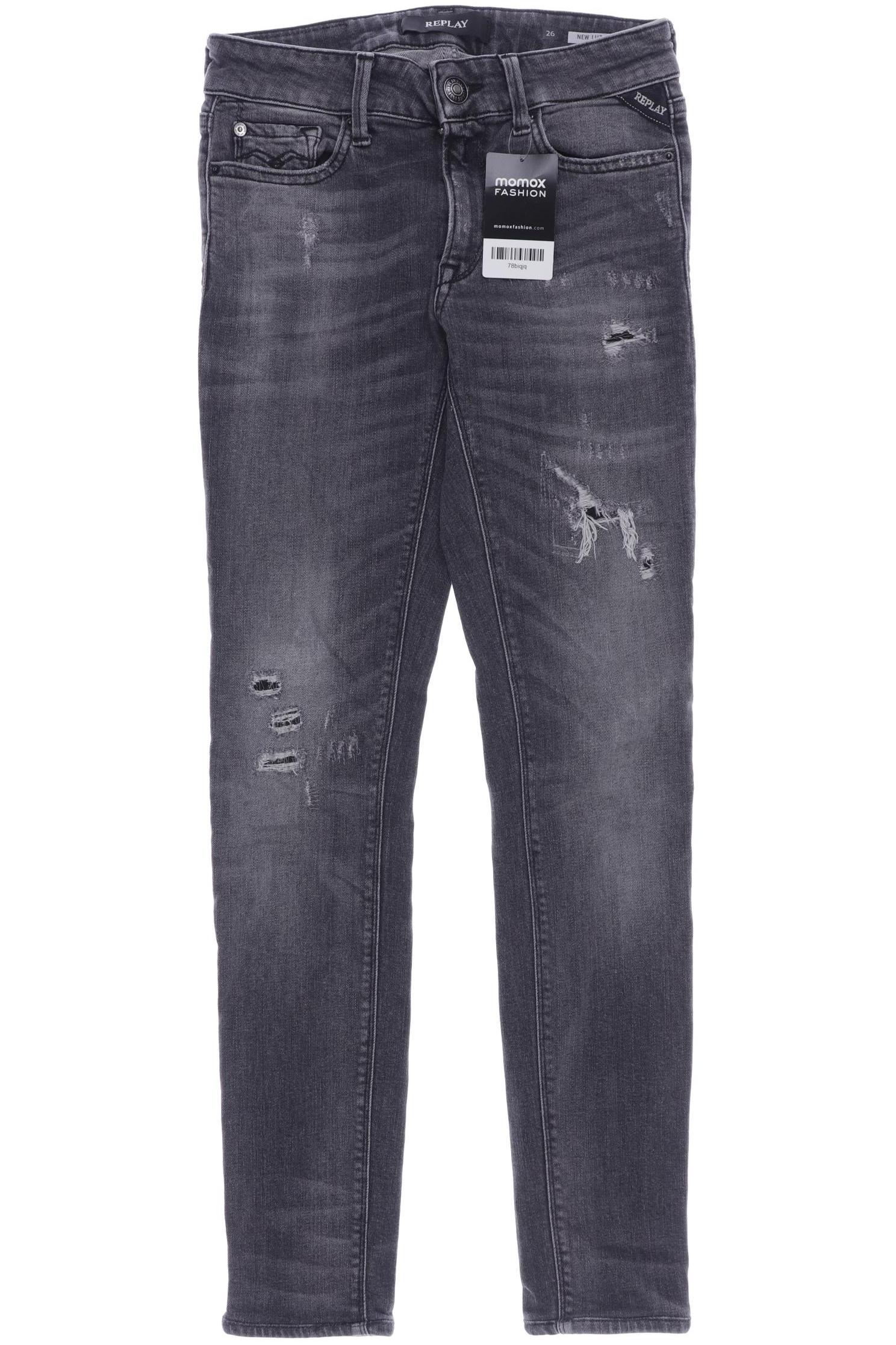 Replay Damen Jeans, grau, Gr. 36 von Replay