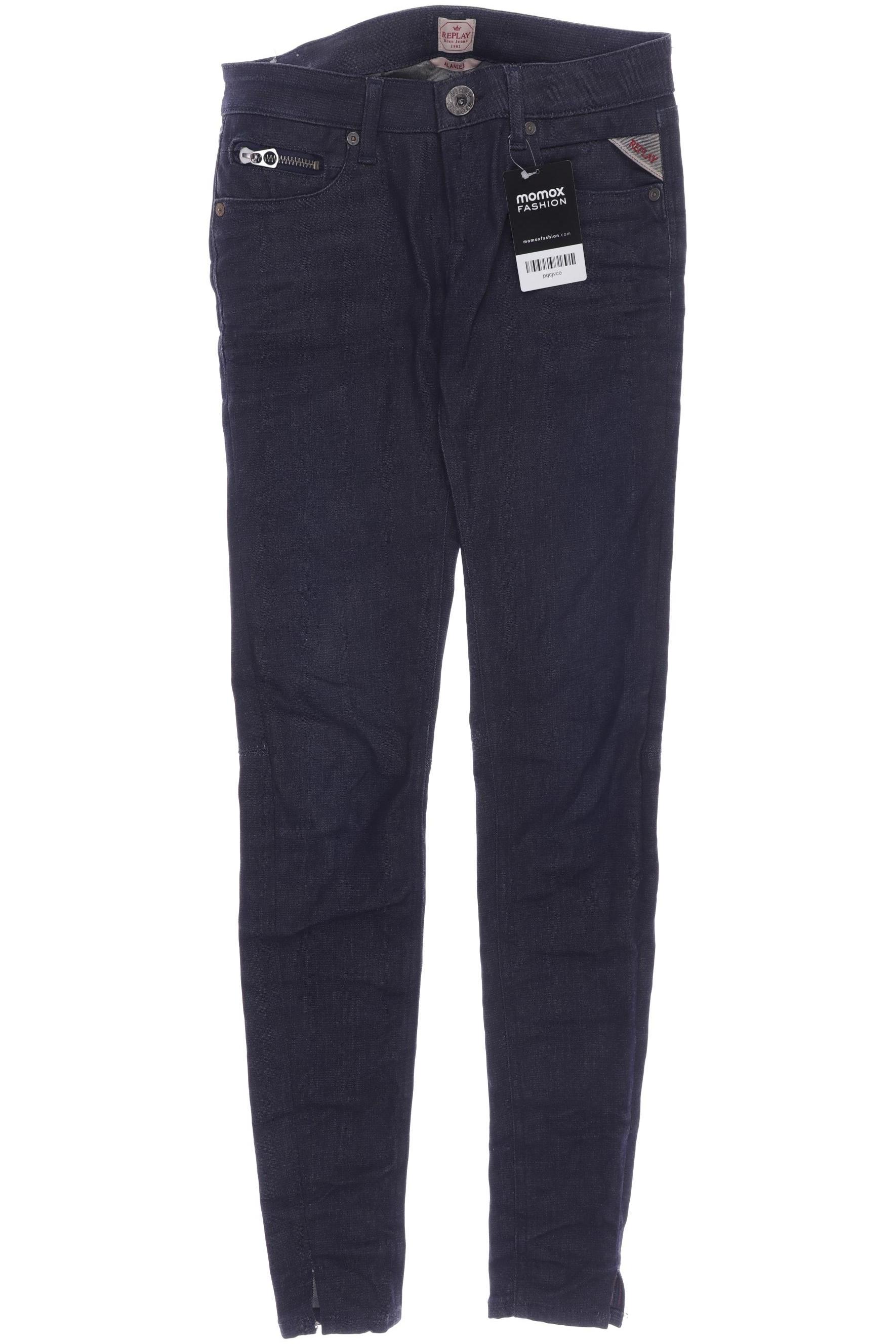 Replay Damen Jeans, marineblau von Replay