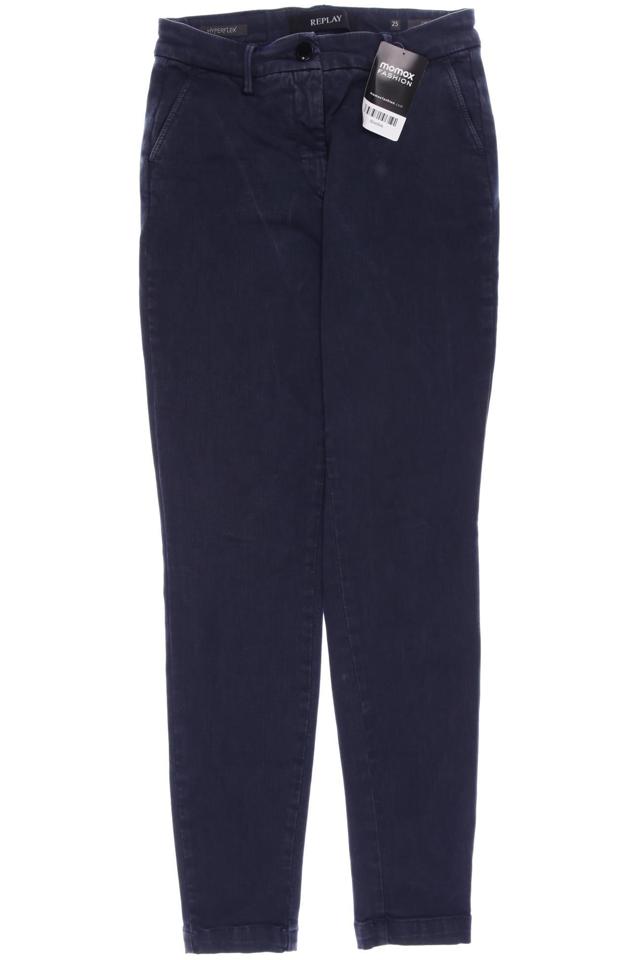 Replay Damen Jeans, marineblau von Replay