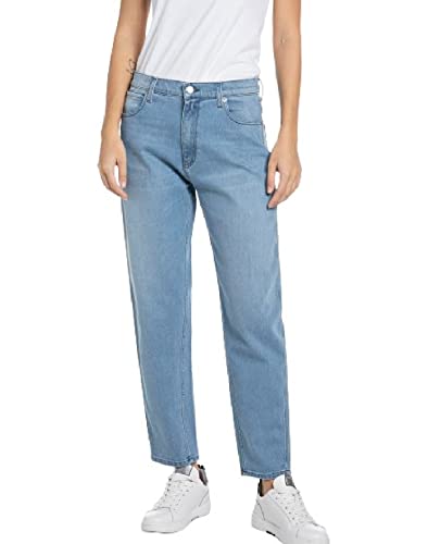 Replay Damen Jeans Keida Baloon-Fit, Light Blue 010 (Blau), 25W / 28L von Replay