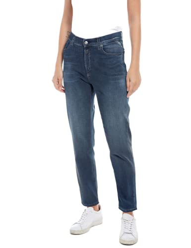 Replay Damen Jeans Kiley Straight-Fit, Dark Blue 007 (Blau), 26W / 30L von Replay