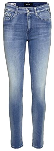 Replay Damen Jeans Luzien Hyperflex Skinny High Waist (DE/NL/SE/PL, Bundweite & Schrittlänge, 27, 30, Light Blue) von Replay