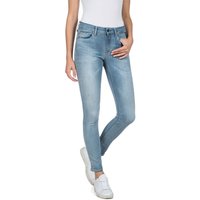 Replay Damen Jeans Luzien - Skinny Fit - Hyperflex - Blau - Middle Blue von Replay