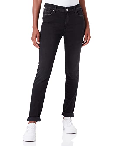 Replay Damen Jeans Luzien Skinny-Fit Hyperflex Cloud mit Stretch, Black 098 (Schwarz), 23W / 30L von Replay