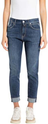 Replay Damen Jeans Marty Boyfit, Blau (Medium Blue 009-4), 23W / 28L von Replay