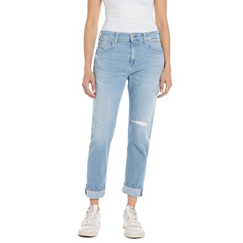 Replay Damen Jeans Marty Boyfit Bio, Light Blue 010-1 (Blau), 24W / 32L von Replay