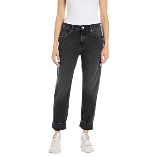 Replay Damen Jeans Marty Boyfit mit Power Stretch, Dark Grey 097 (Grau), 30W / 28L von Replay