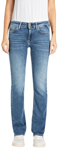 Replay Damen Jeans New Luz Skinny-Fit, Blau (Medium Blue 009-7), 26W / 34L von Replay