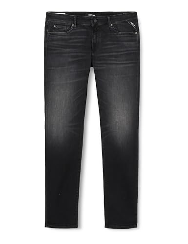 Replay Damen Jeans New Luz Skinny-Fit Bio, Black 098 (Schwarz), 26W / 28L von Replay