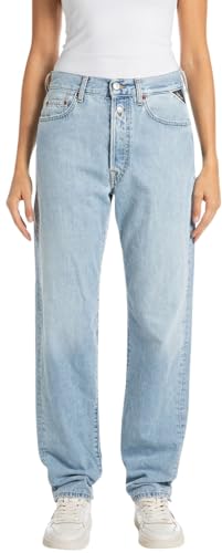 Replay Damen Jeans W9Z1 Straight-Fit, Blau (Super Light Blue 011), 24W / 32L von Replay