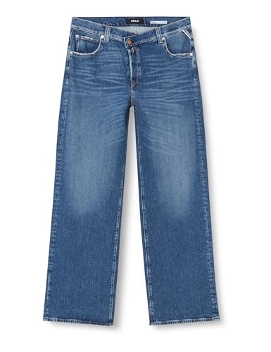 Replay Damen Jeans Zelmaa Tapered-Fit Original, Dark Blue 007 (Blau), 26W / 30L von Replay
