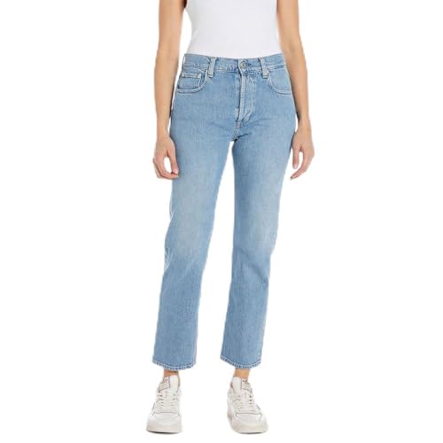 Replay Damen Jeans aus Comfort Denim, Blau (Light Blue 010), 26W / 28L von Replay