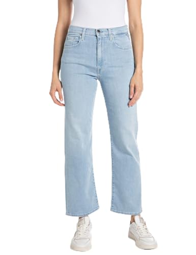 Replay Damen Jeans mit Stretch, Blau (Light Blue 010), 24W / 28L von Replay