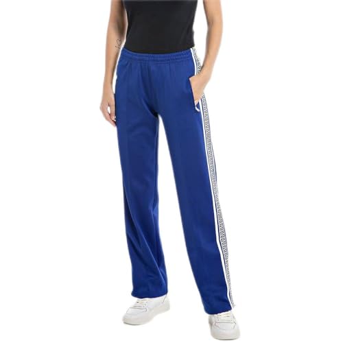 Replay Damen Jogginghose Lang All Over Print, Blau (Royal Blue 790), XS von Replay