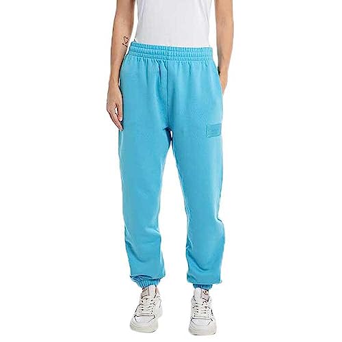 Replay Damen Jogginghose Lang Second Life Collection, Blau (Horizon Azure 202), L von Replay