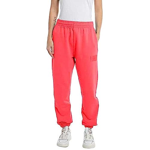 Replay Damen Jogginghose Second Life Collection, Hibiscus 061 (Rosa), XS von Replay