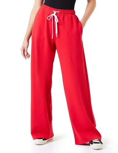 Replay Damen Jogginghose Wide Leg, Cherry Red 551 (Rot), XXS von Replay