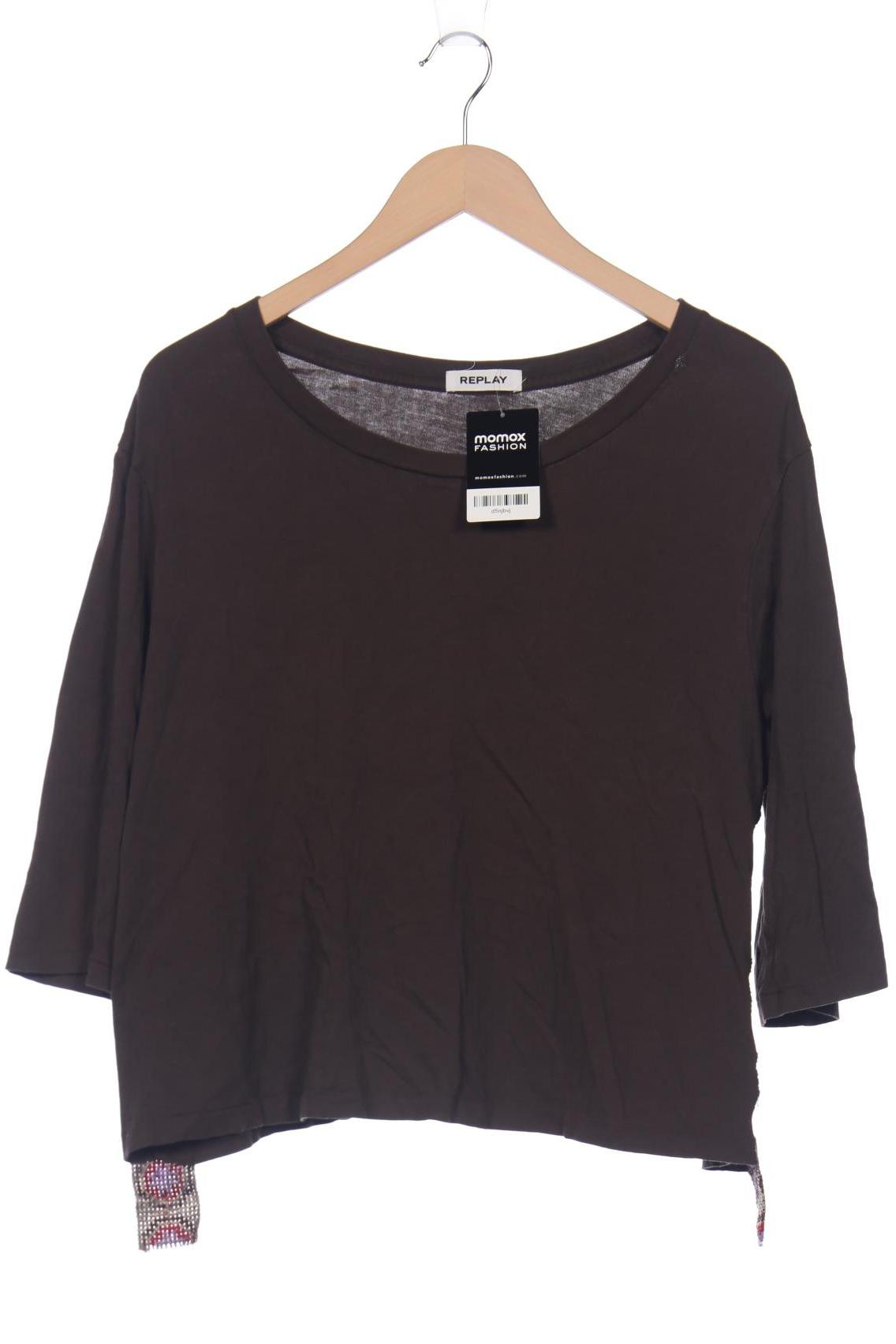 Replay Damen Langarmshirt, braun von Replay