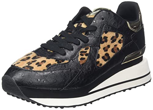 REPLAY Damen Lucille Leo Sneaker, 1004BLACK BEIGE, 36 EU von Replay