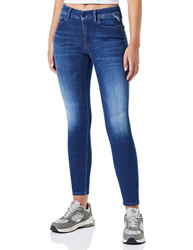 REPLAY Damen Luzien Forever Jeans, 009 MEDIUM Blue, 2830 von REPLAY