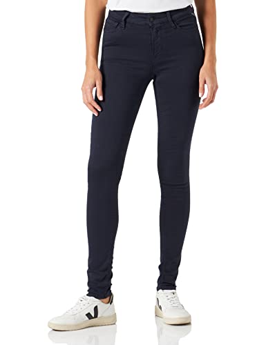 Replay Damen Jeans Luzien Skinny-Fit Hyperflex mit Stretch, Blau (Dark Blue. 908), W31 x L30 von Replay
