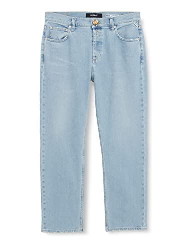 REPLAY Damen MAIJKE Straight Jeans, 011 SUPER Light Blue, 2528 von Replay