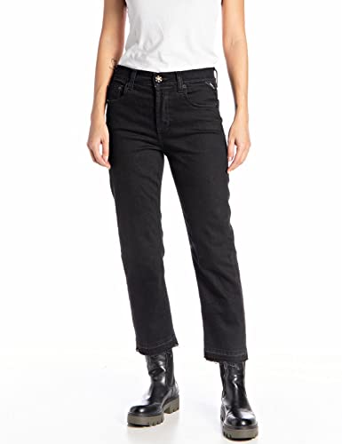 Replay Damen Maijke Jeans, 097 Dark Grey, 24W / 26L EU von Replay