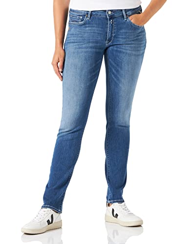 Replay Damen New LUZ Jeans, 009 MEDIUM Blue, 3030 von Replay