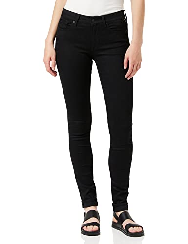 Replay Damen New Luz Hyperflex Re-Used Jeans, Schwarz (098 Black), 27W / 30L von Replay