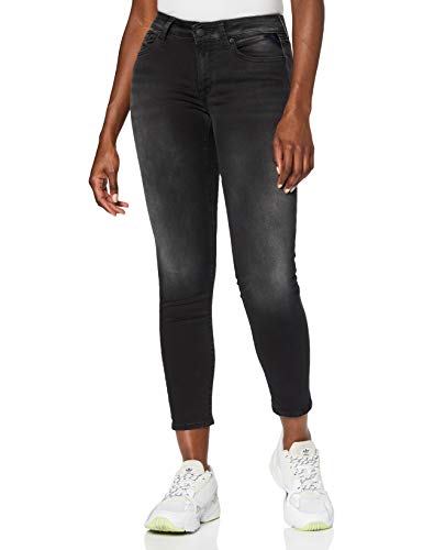 REPLAY Damen New Luz Hyperflex Re-Used Xlite Jeans, Grau (097 Dark Grey), 25W / 28L von Replay