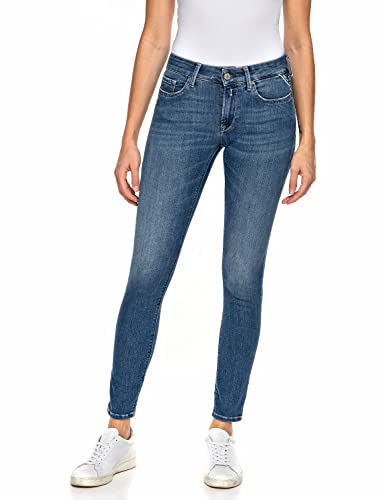 Replay Damen New Luz Jeans, 009 Medium Blue, 27W / 32L EU von Replay