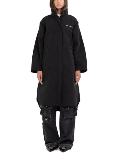 Replay Damen Parka mit Knopfleiste, Black 098 (Schwarz), XL von Replay