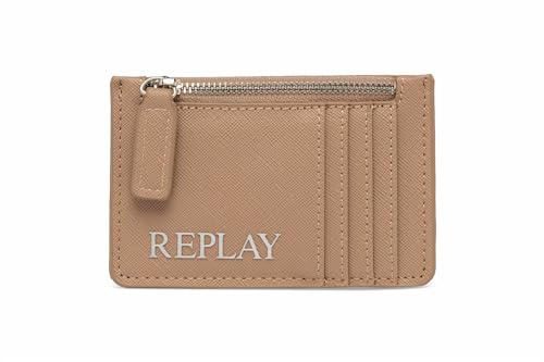 Replay Damen Portemonnaie Klein, Dirty Pale Beige + Black 1627 (Beige), Onesize von Replay